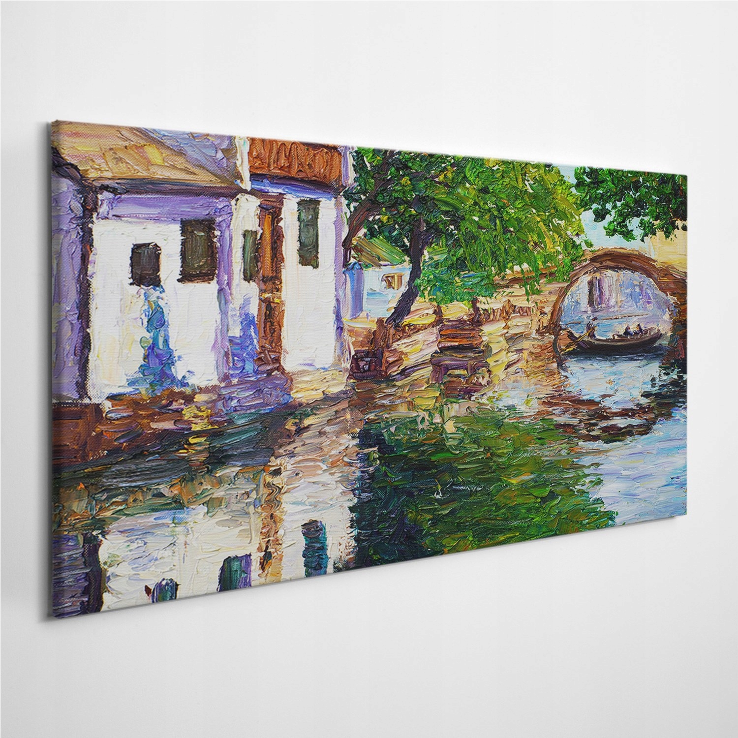 

Fotoobraz na płótnie Wioska Łódź Krajobraz 120x60