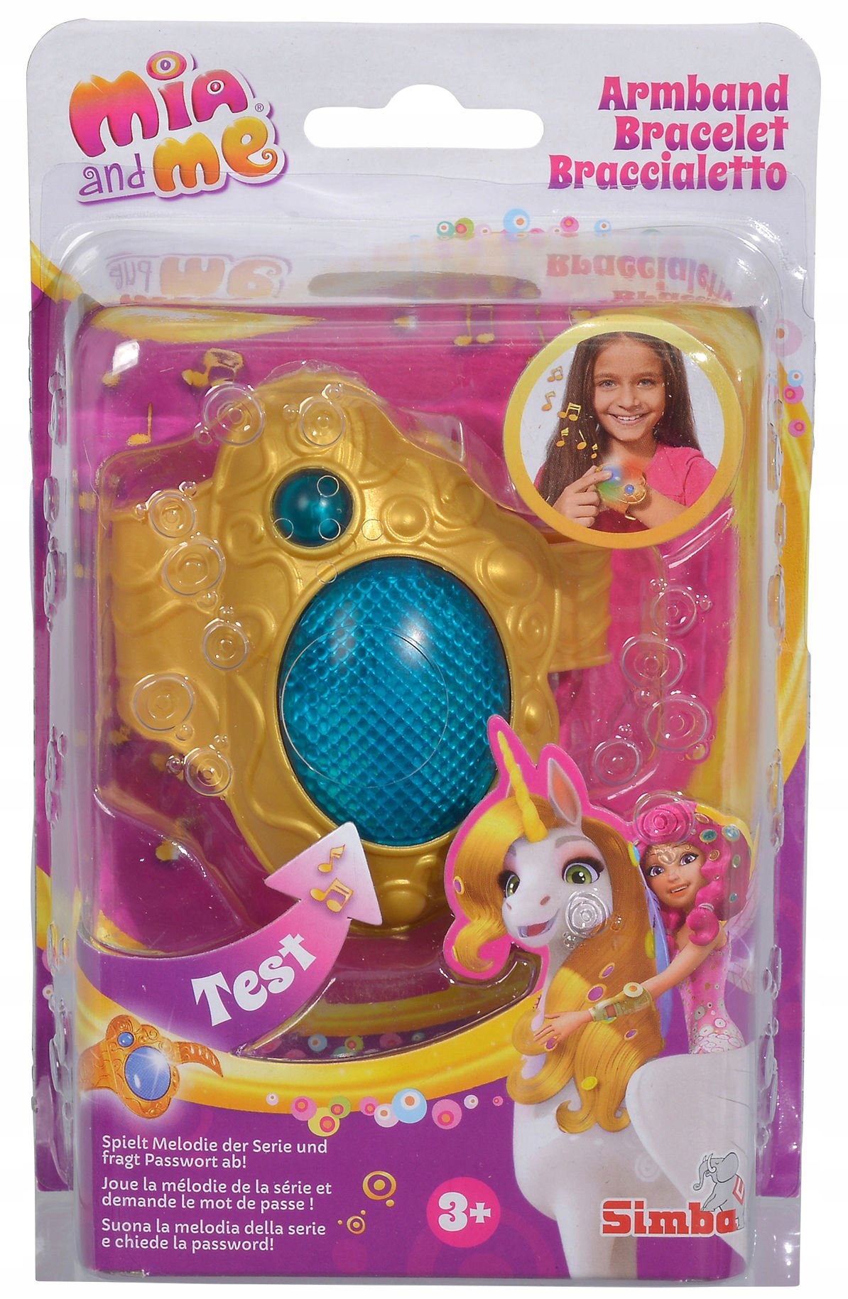 MIA I JA ŚWIECĄCA MAGICZNA BRANSOLETKA MII Z DŹWIĘKIEM I PIOSENKĄ Typ figurka