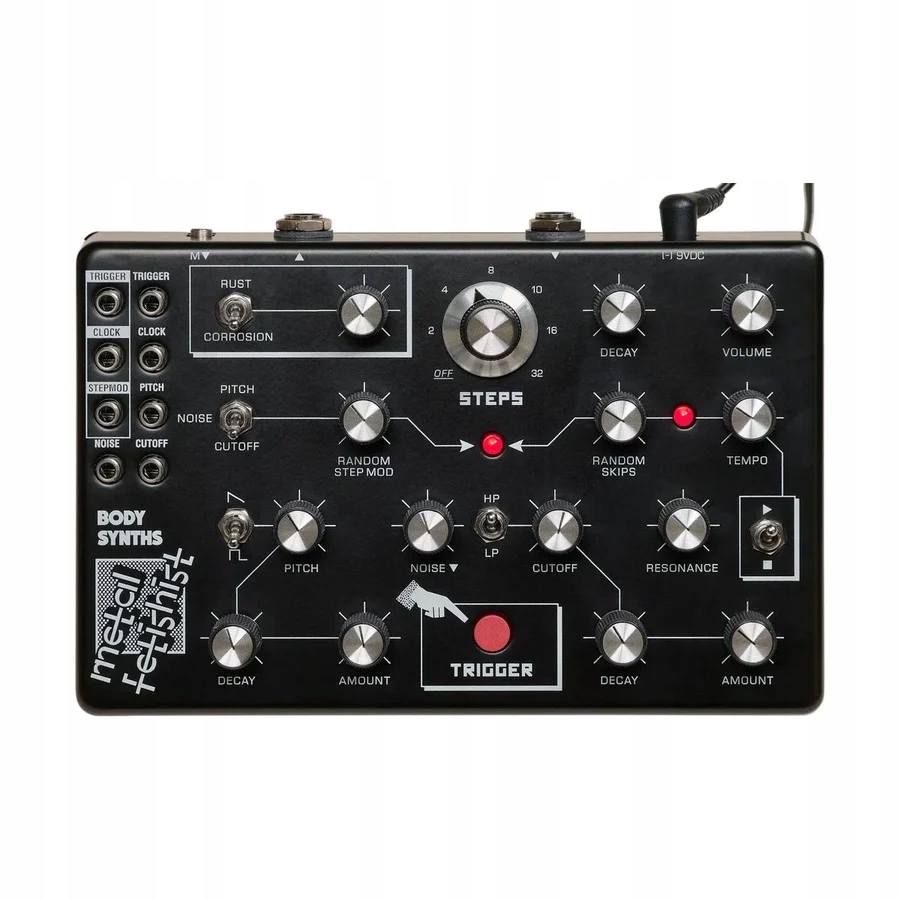 Body Synths Metal Fetishista Černá