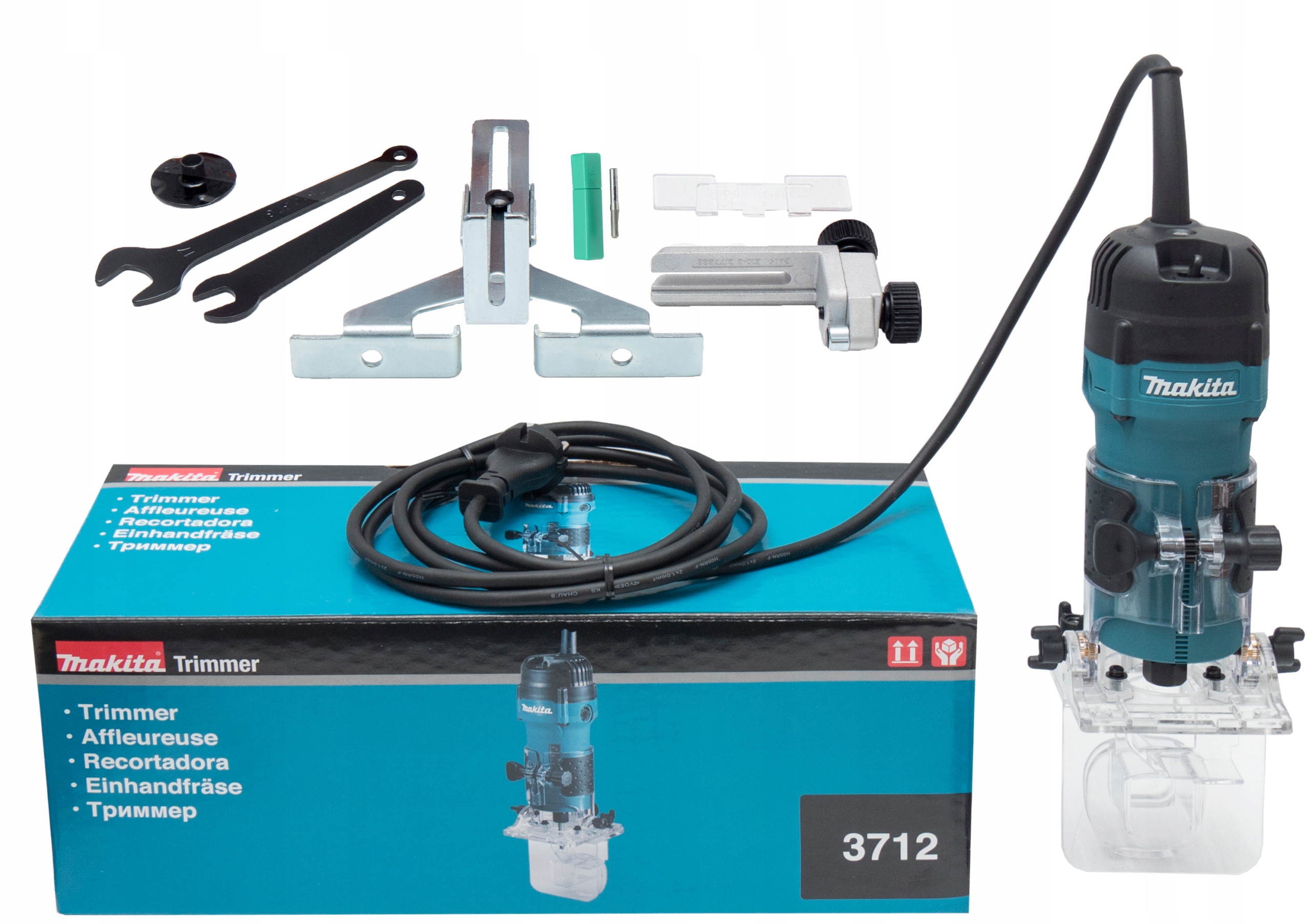 MAKITA 3712 FREZARKA JEDNORĘCZNA 6MM 530W 0-42mm