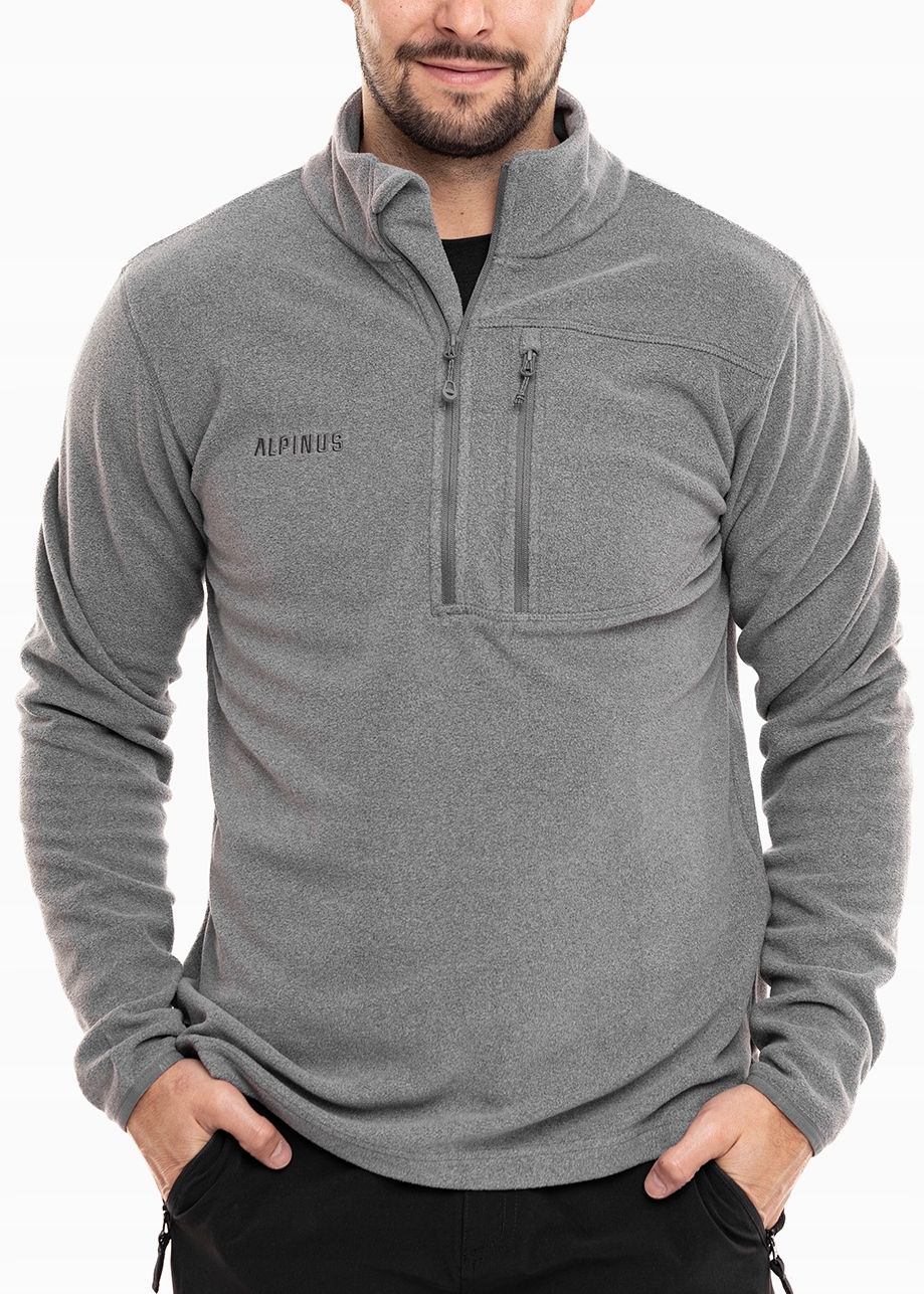 Alpinus pánská mikina s fleecová mikina, zip 1/3, velikost XXL