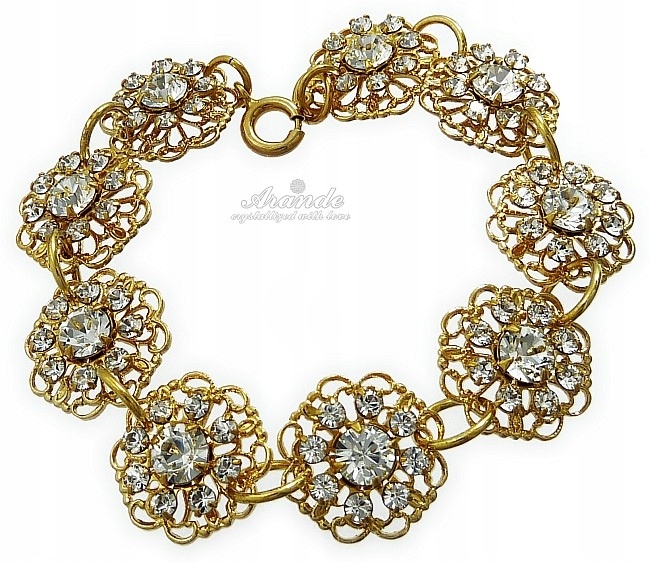 Krystaly Náramek Flow Zlaté Stříbro