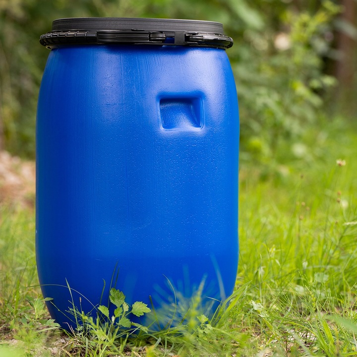 BECZKA 60L PLASTIKOWA DO KISZENIA KAPUSTY +TŁUCZEK+WOREK ZESTAW DO KISZENIA Kolor niebieski