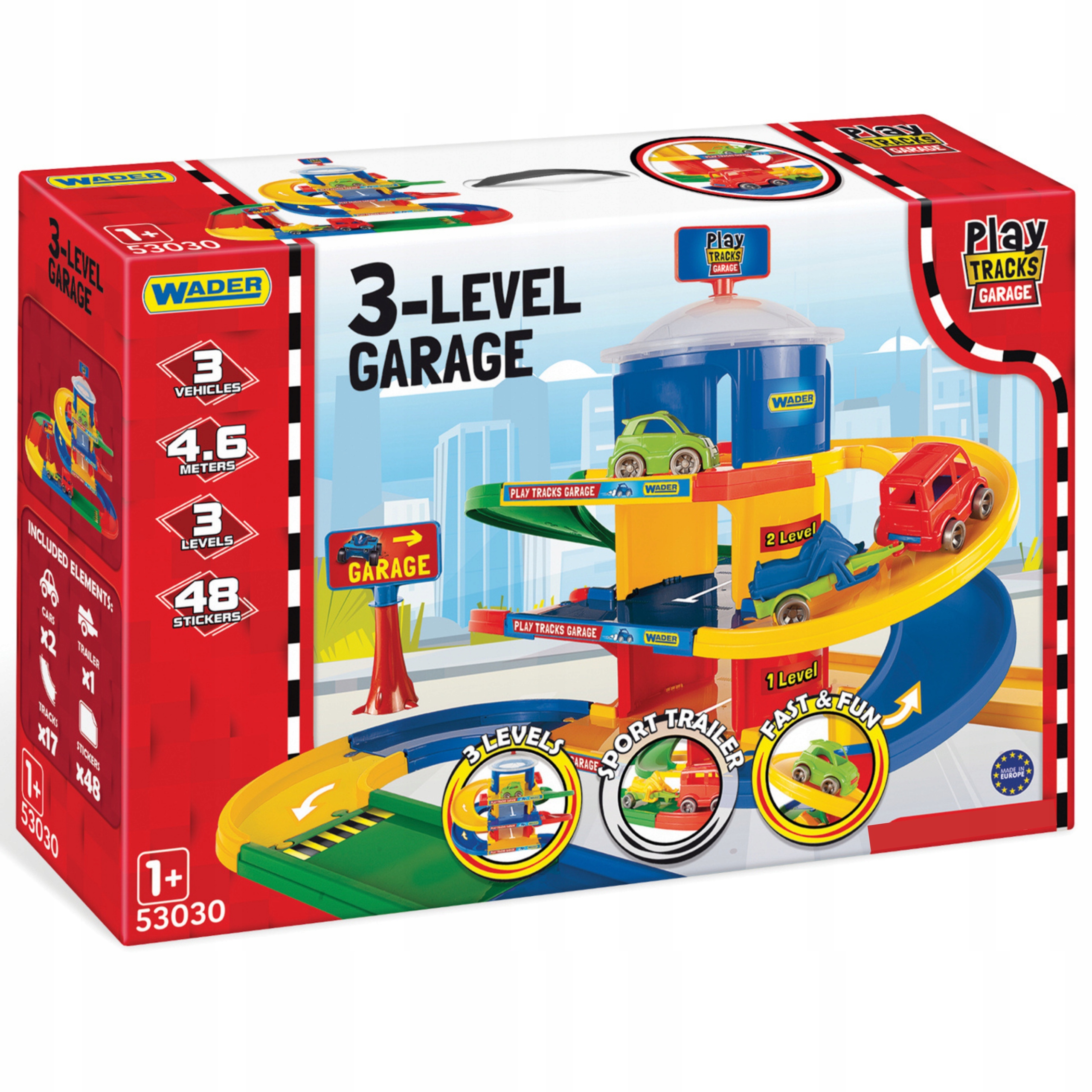 

Play Tracks Garage Garaż 3-POZIOMOWY Wader 53030
