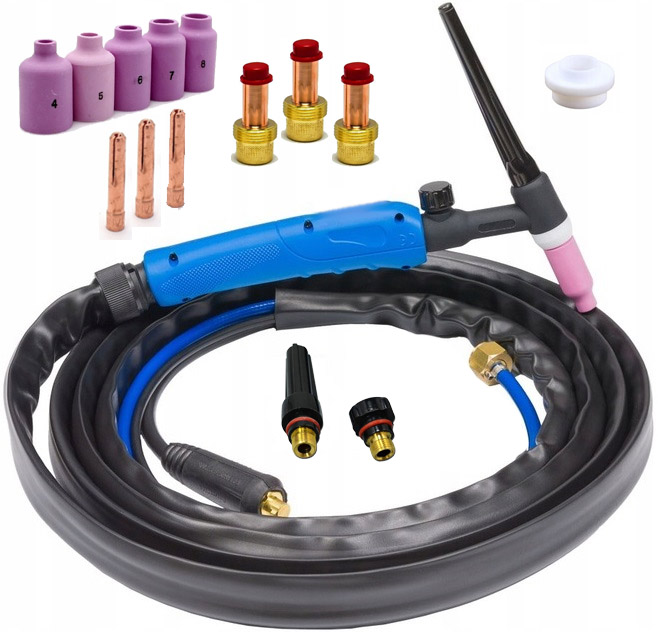 ЗВАРЮВАЛЬНИЙ ПАЛЬНИК TIG SR17 V 35/50 З КЛАПАНОМ