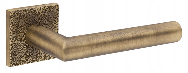 Štvorcová kľučka Tupai 4002 5SQ/T3-77, patina, antická textúra, koža