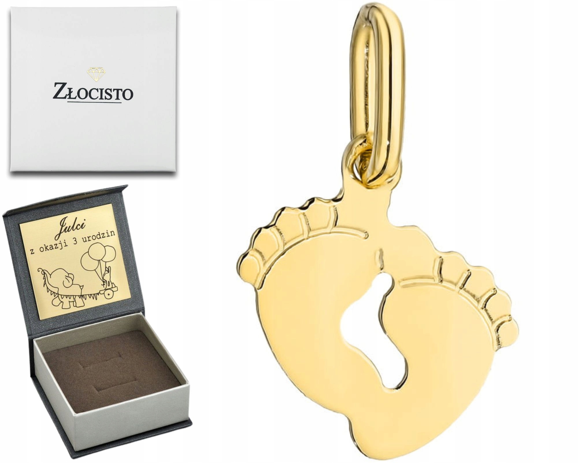 Zlatý Přívěsek Malé Nožičky Pro Maminku 585 Dárek K Narození Dítěte