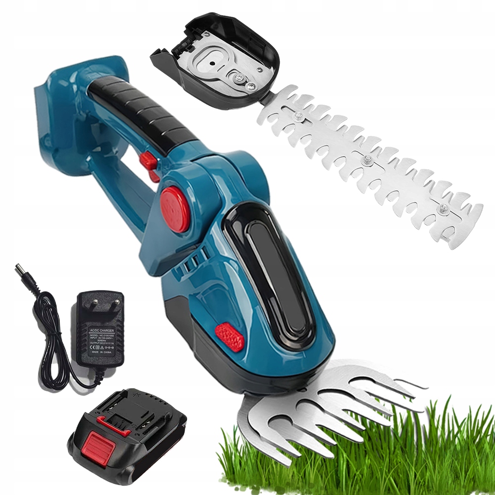 Akumulátorové Nůžky Na Živý Plot 24V 1500MAH 750G S Možností Nastavení Úhlu 90°