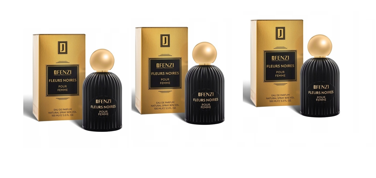 JFenzi Fleurs Noires Pour Femme 3x100ml Edp Women