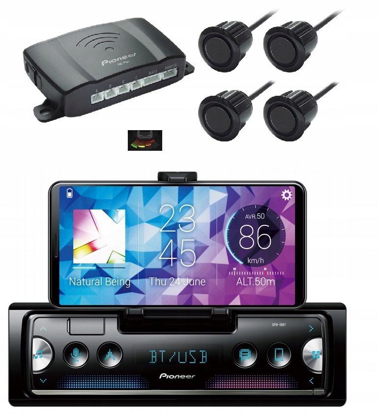 Pioneer SPH-10BT ND-PS1 Bluetooth autorádio parkovací systém