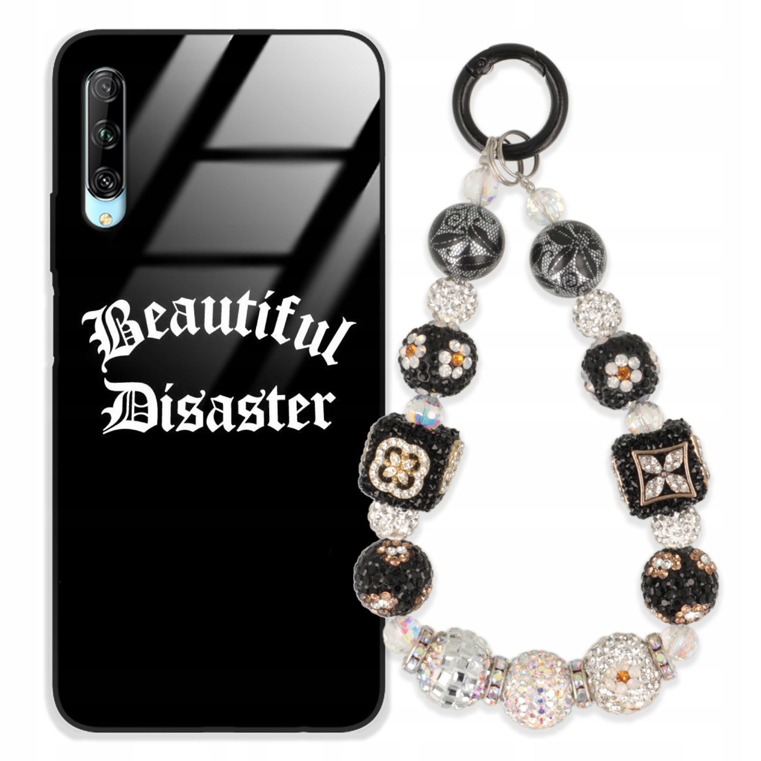 Puzdro Na Huawei Y9S Case Glass Kľúčenka Elegantné Prémiové Dizajnové Puzdro