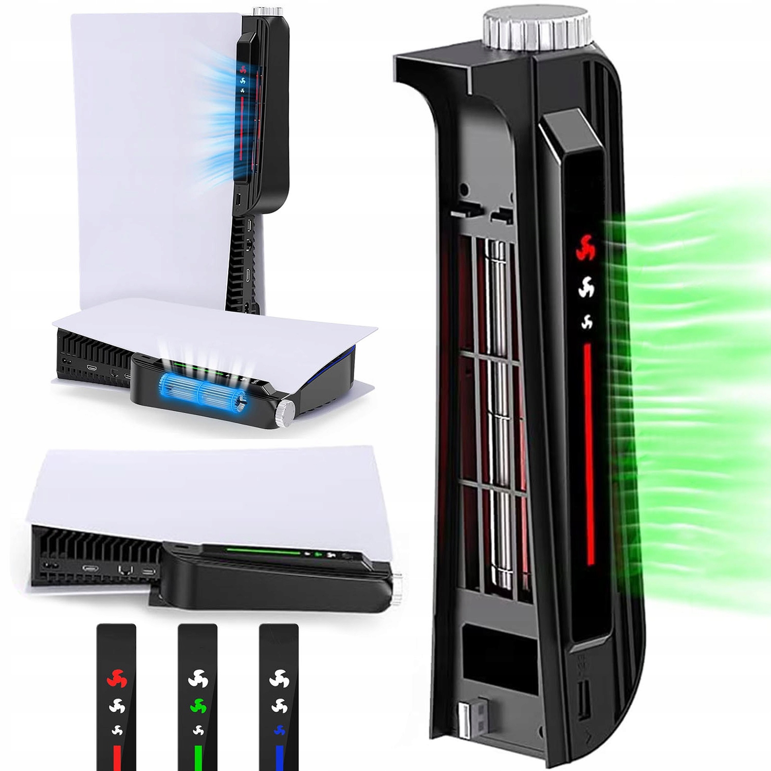 Wentylator Chłodzący Zewnętrzny Do Sony Playstation 5 PS5 Z Wskaźnik Led