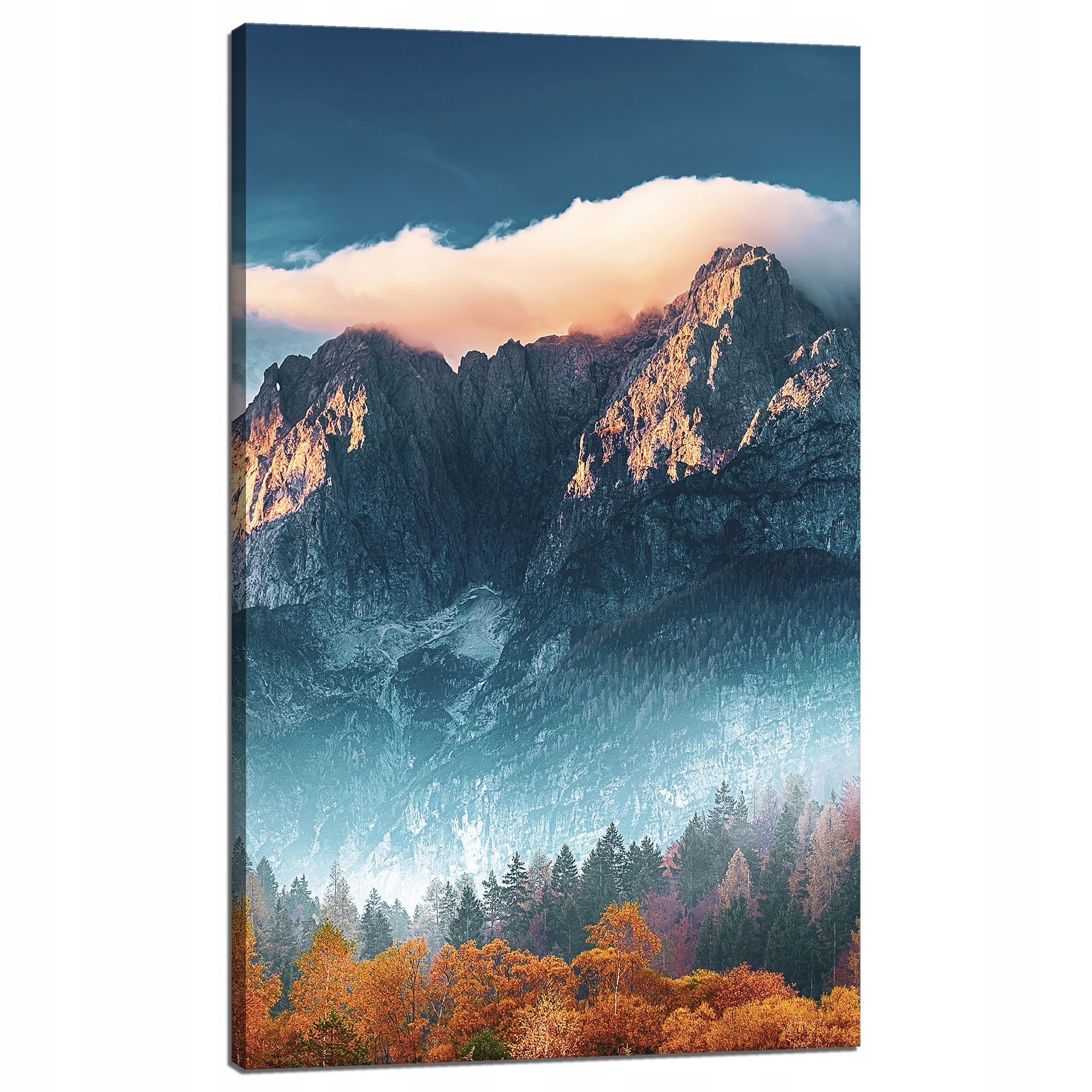 Obraz na plátně Hory Nebe Les Příroda 60x100 cm Ideální jako dárek