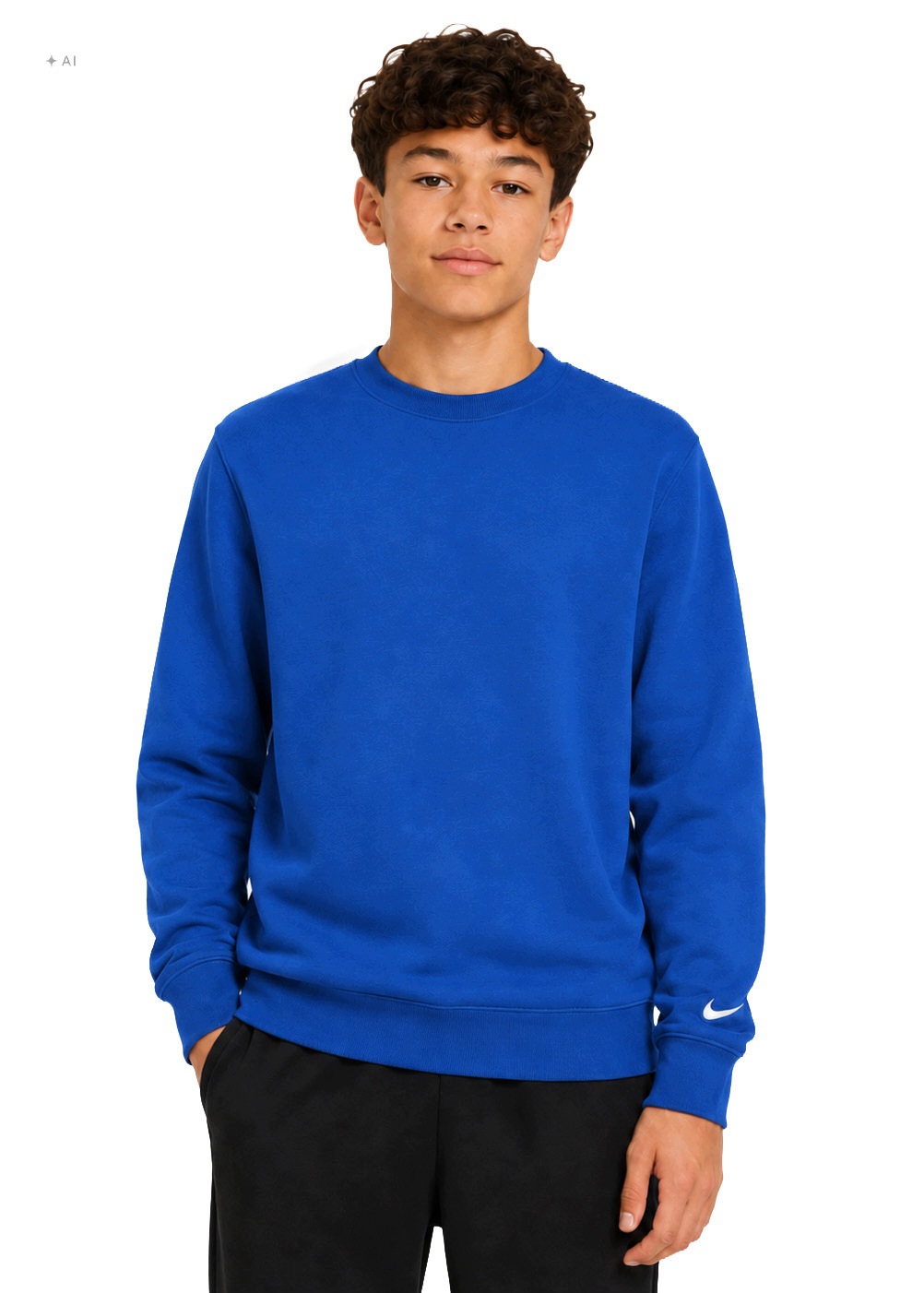 Bluza Dziecięca Nike Park 26 Bez Kaptura Crew Dresowa Niebieska M