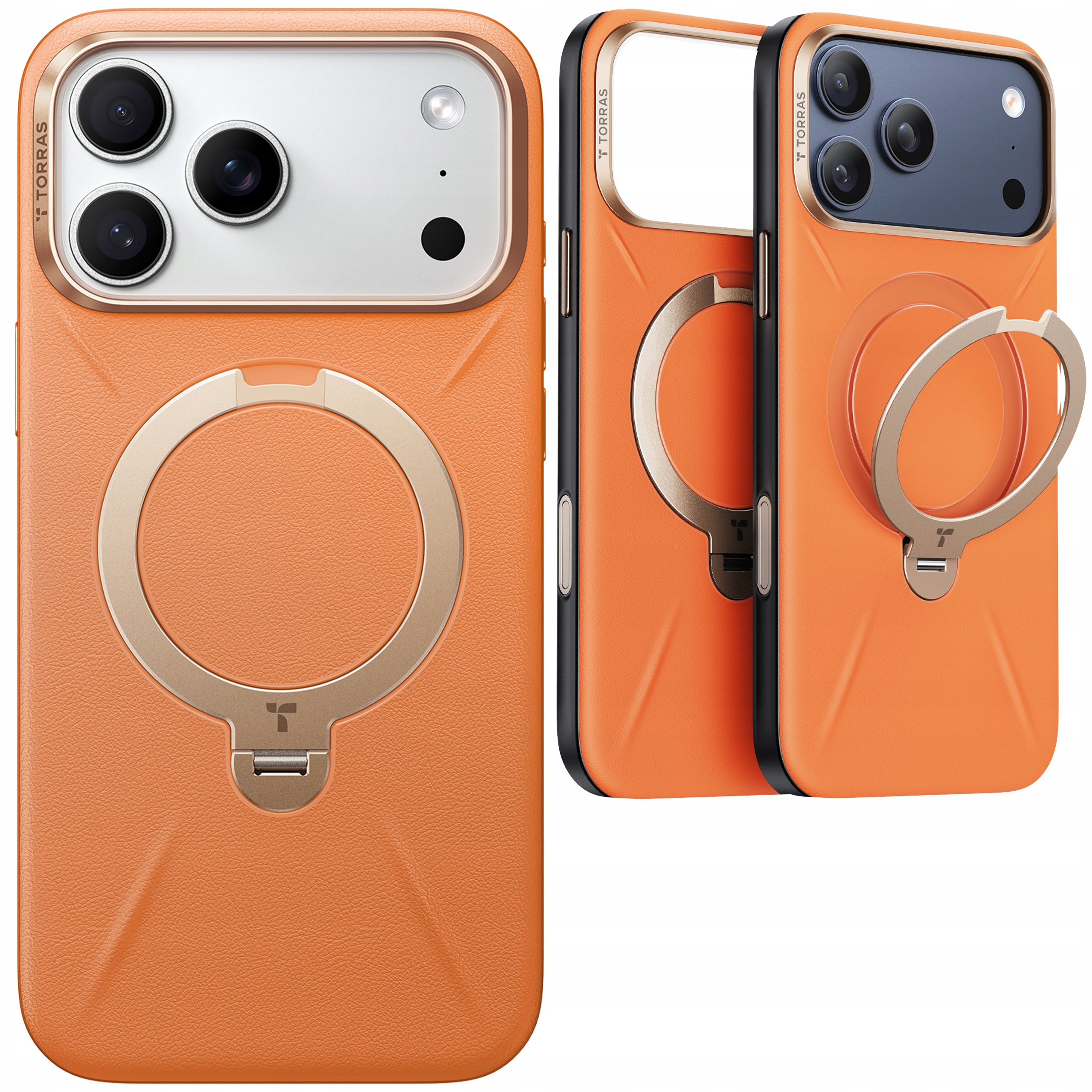 Torras Ostand VegSkin Case – Pouzdro MagSafe s držákem pro iPhone 17 Pro Cover
