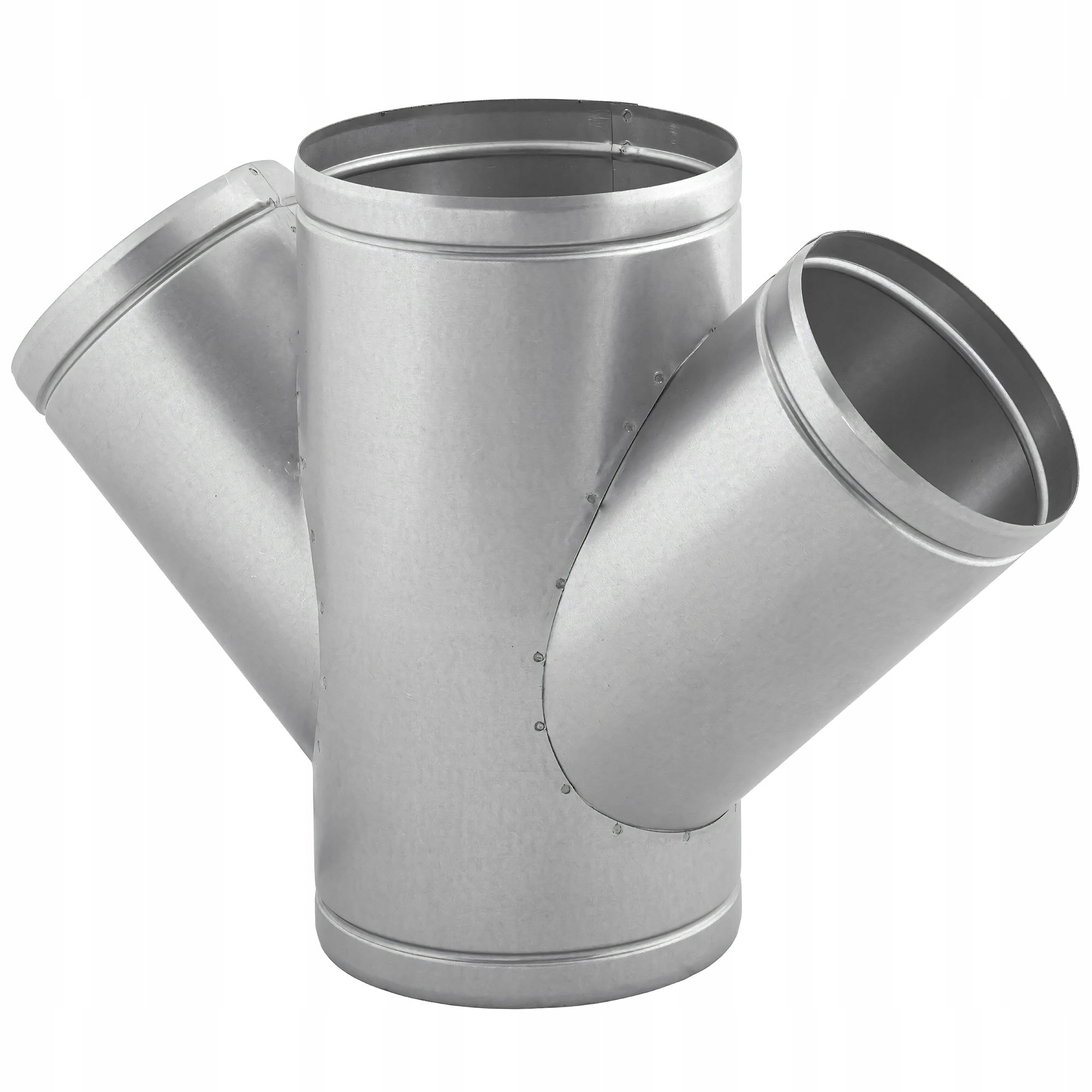 Čtyřhranná kulatý ventilace, pozinkovaná, Dgp, průměr 180 mm, 45 stupňů