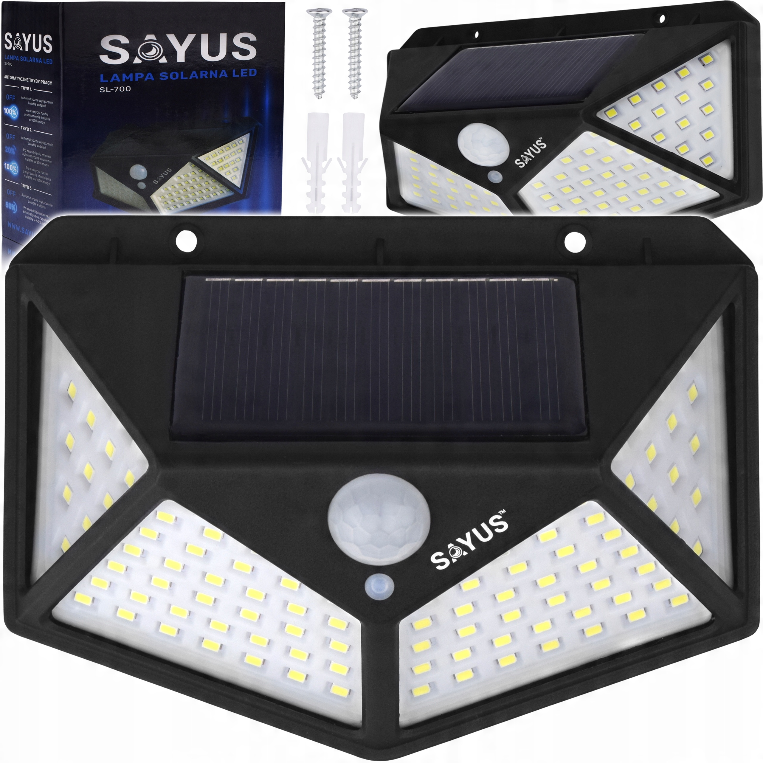 

Lampa Solarna Led Ogrodowa Czujnik Ruchu Zmierzchu