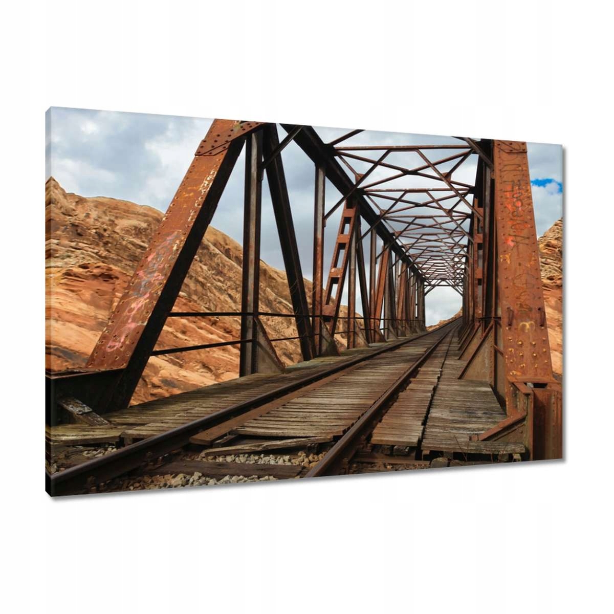 Obrazy 90x60 Železniční most