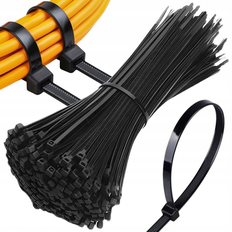 Opaski Zaciskowe Kablowe Mocne Trytytki Trytki Kpl 100 Szt 2,5x100 mm OZ1