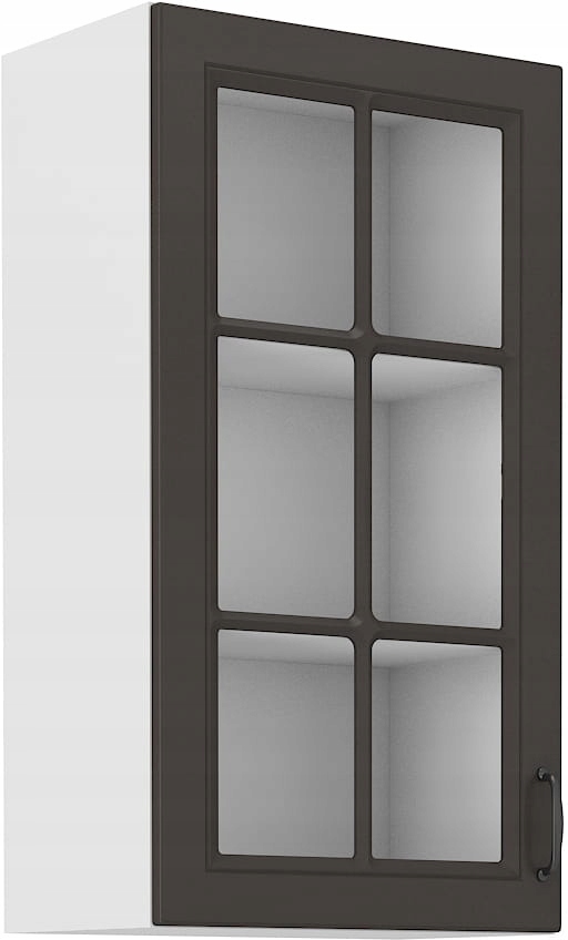 Kuchyňská Skříňka Vitrína 40X90 Stilo Grafit Bílá