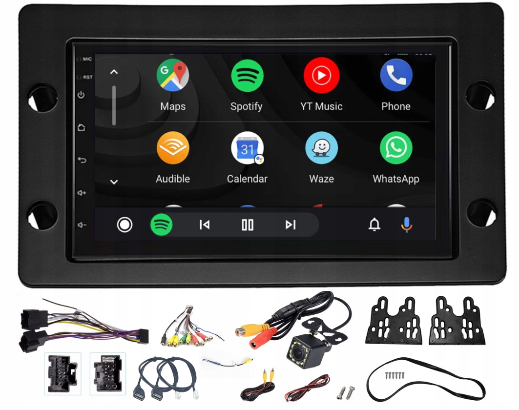 Autorádio 2 Din Android Auto Bluetooth Carplay MP3 MP4 Saab 9-5 2005-2011