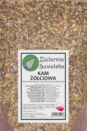 Zioła Kam żółciowa 500 g wg Klimuszki Zielarnia Suwalska