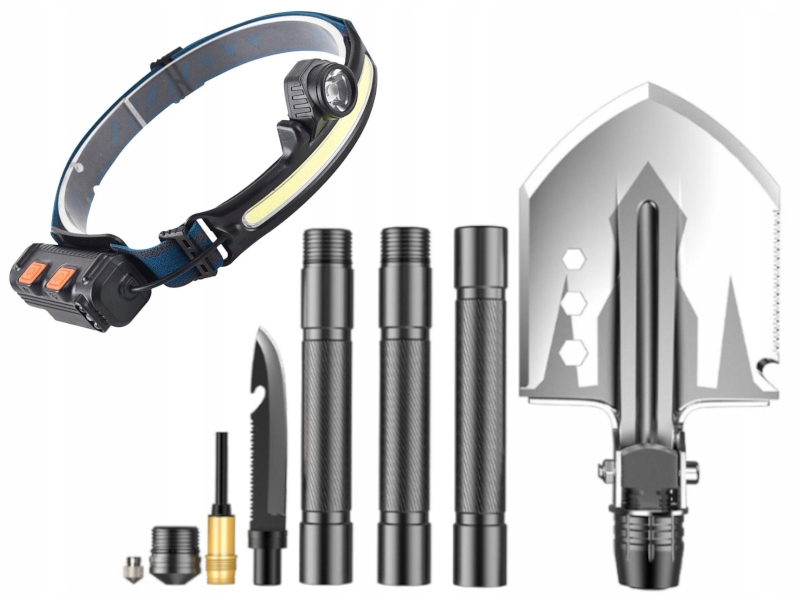 Skládací silná svítilna Multitool 12v1 svítilna