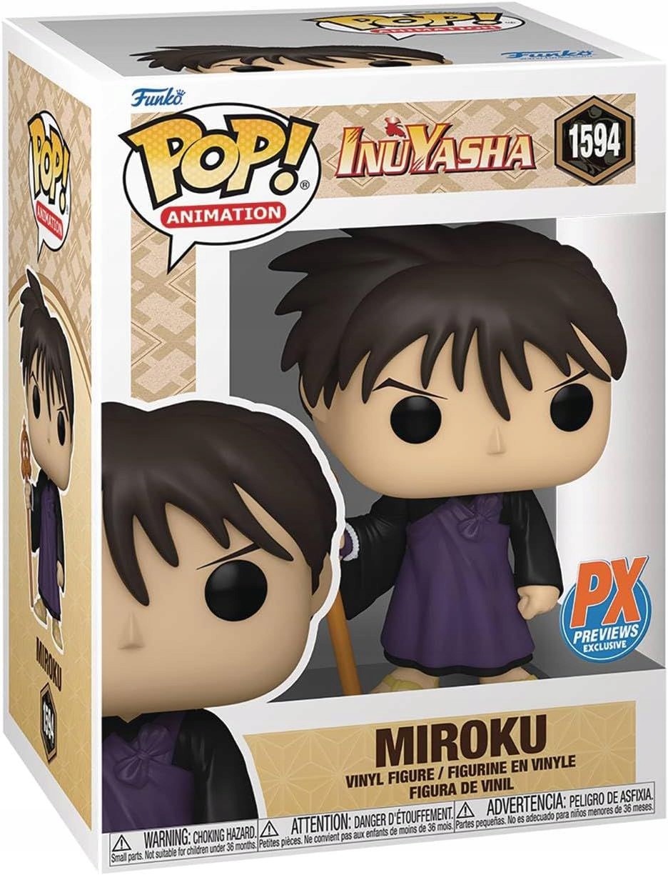 Funko Pop Animation Inuyasha Miroku Special Edition 1594 Vinyl Figure
