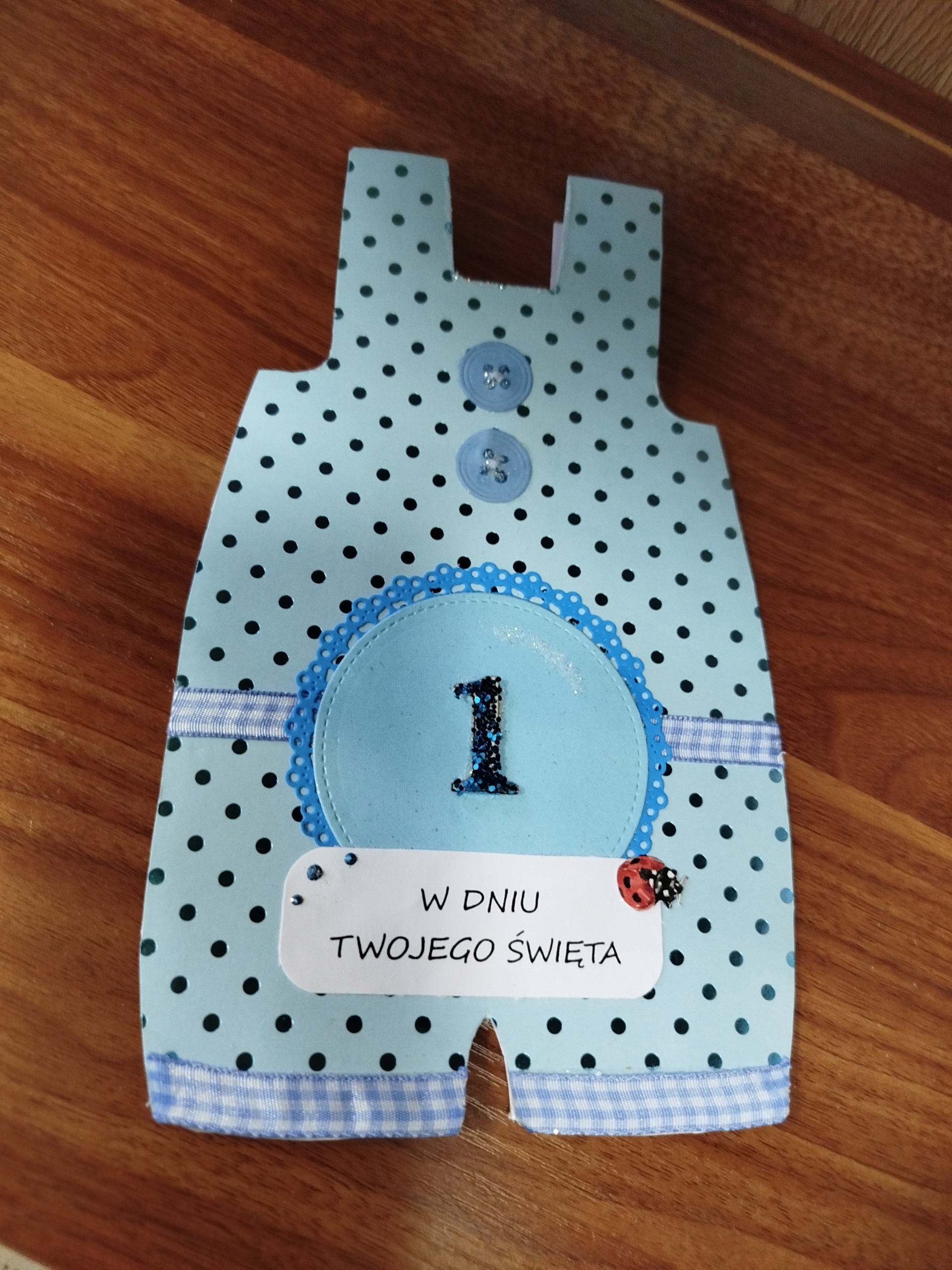 Ručně vyráběné přání na rok pro chlapce kraťasy