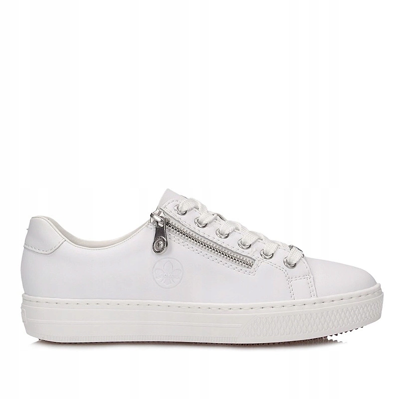 Modne białe półbuty Sneakersy Rieker L59L1-83