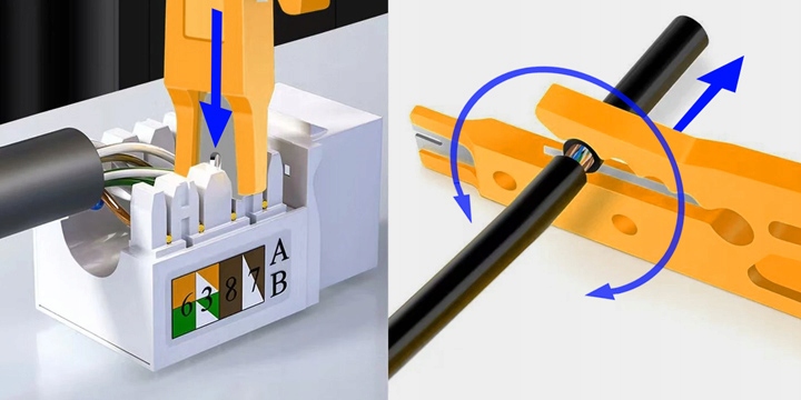 Nóż wciskacz LSA/110 ściągacz izolacji mini Kod producenta 19285