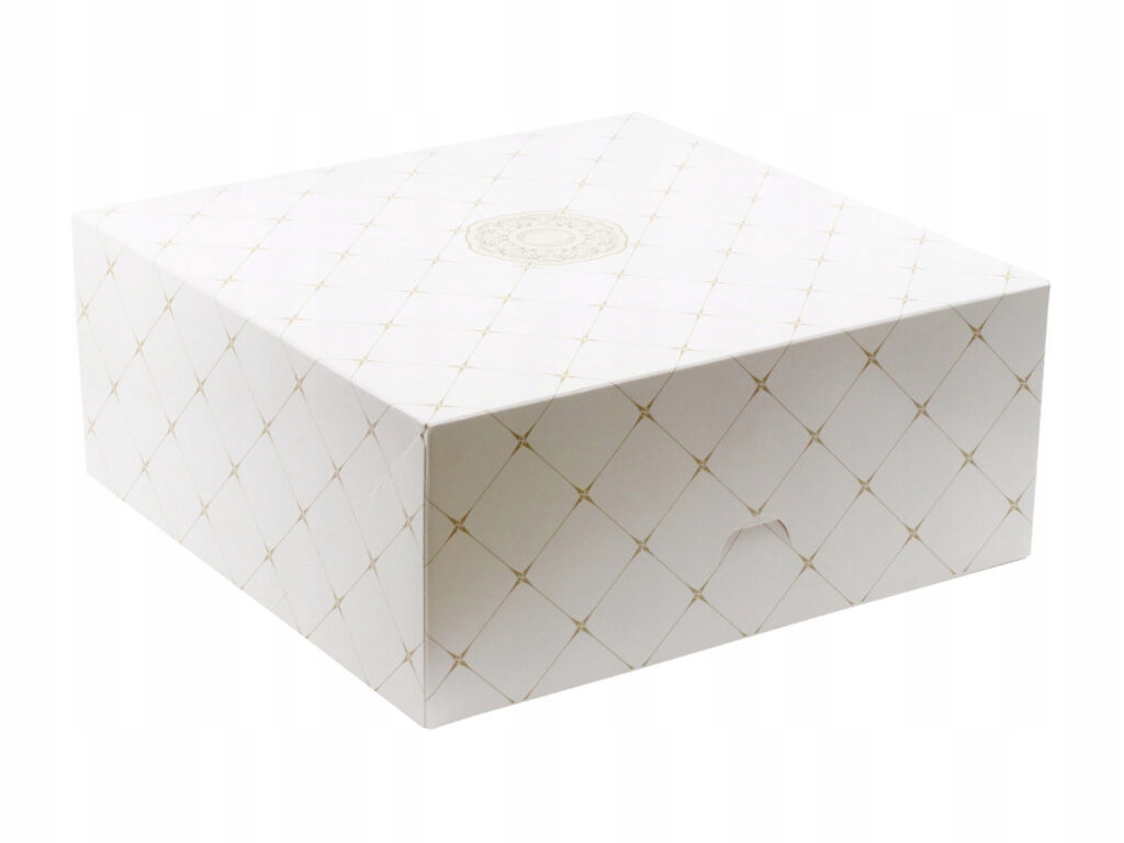 

Pudełko na ciasto 30x30x12,5 cm Rozeta