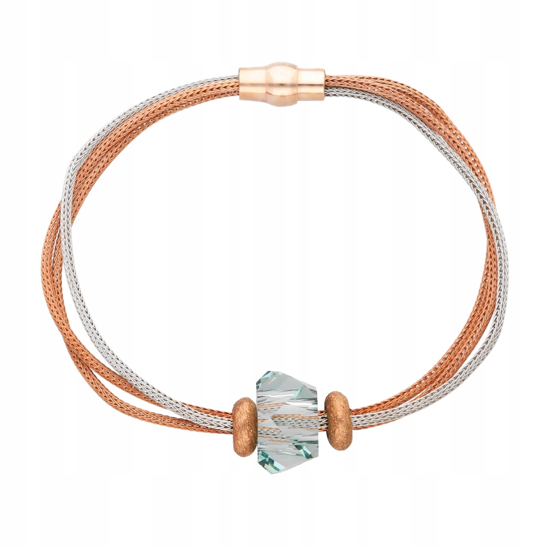 Náramek Calza Stříbro Rhodiované S Křišťálem