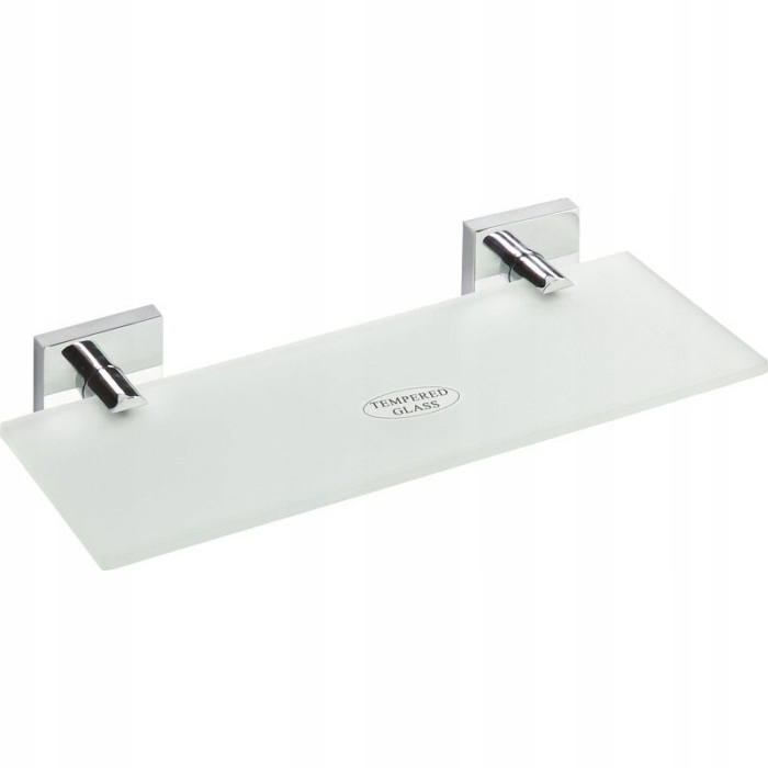 Sapho X-square sklenená polička 600x55x130 mm chróm XQ603