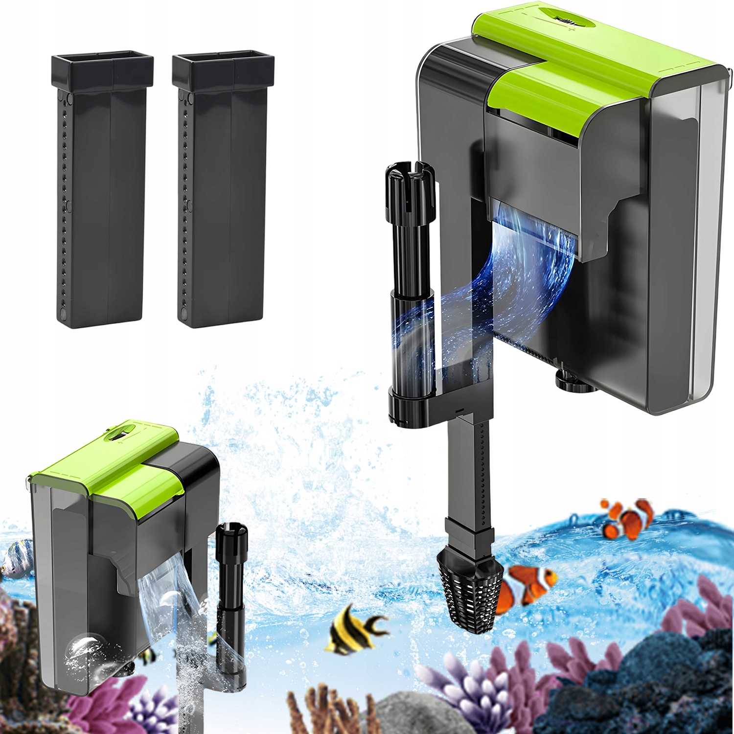 Vnější Akvarijní Filtr S Uv Lampou Pro Akvárium 450 L/h, Závěsný Filtr