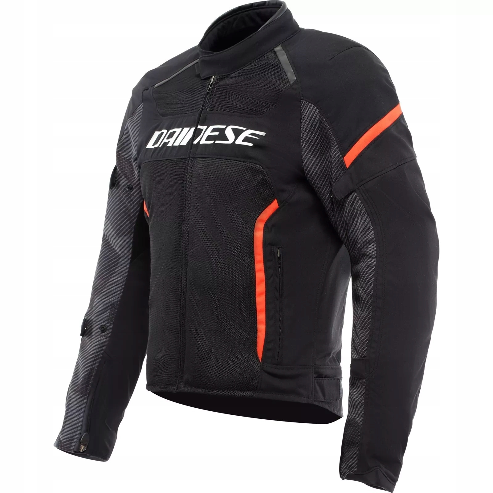Textilná motocyklová bunda Dainese Air Frame 3 čierna červená 50