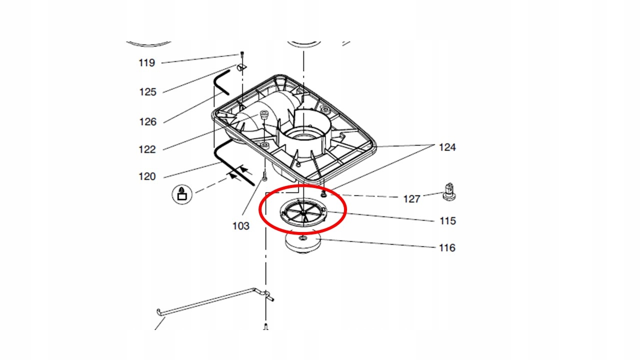 Filtr silnika ssącego Taski Swingo 755/1255/1650 Marka Taski