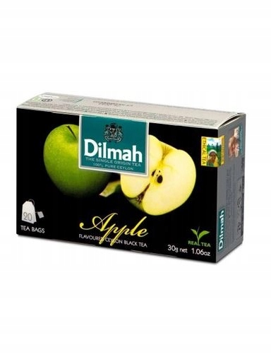 Dilmah Cejlonský černý čaj s vůní jablka Apple 20x1,5 g
