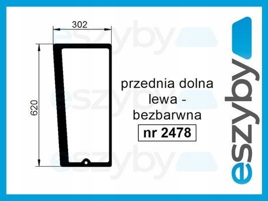 sklo traktor Farmer 9258 9288 10288 přední doln