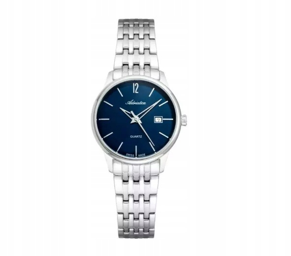 Adriatica A3254.5155Q Dámské hodinky Swiss Made Modrý ciferník