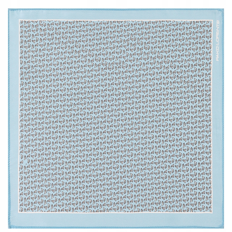 Modrý pánský kapesníček s pejsky ze 100% hedvábí Pako Lorente One Size