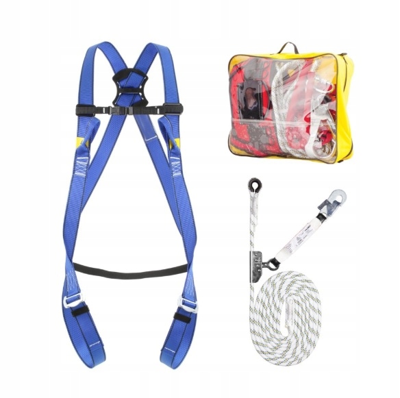 Bezpečnostní sada Basic Pro 1 Protekt Postroj XXL Linostop II Ed 15 m