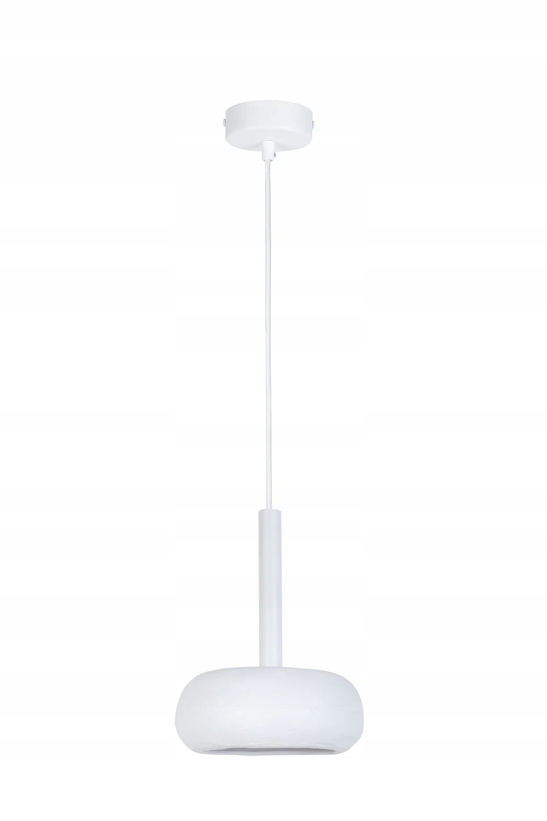 Závesná keramická lampa biela okrúhla 19 cm bodová do jedálne Sigma