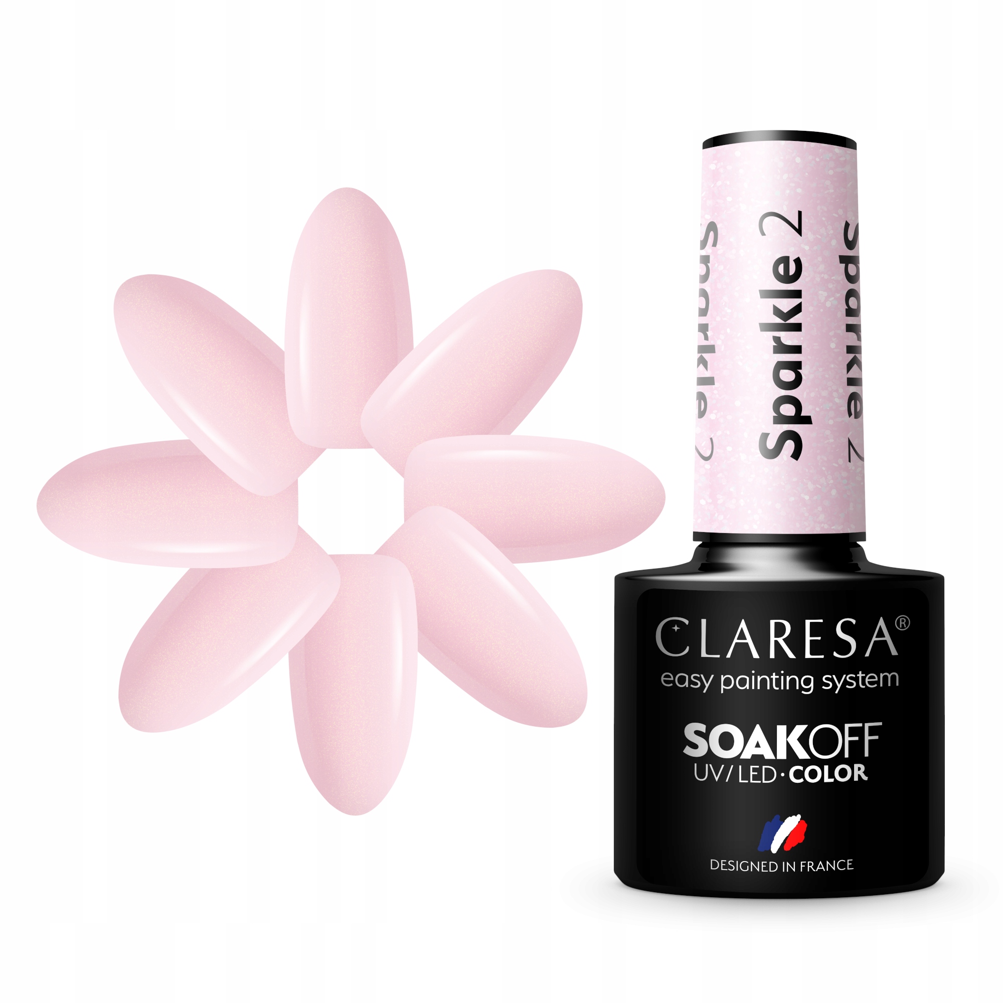 

Claresa Lakier Hybrydowy Brokat 5ml Sparkle 2
