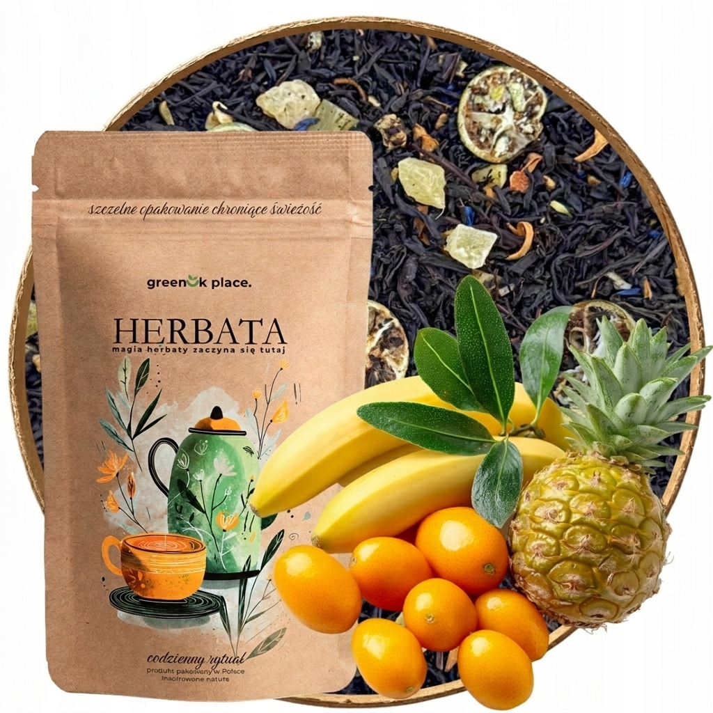 Čaj černý Tropický Sen 1000 gCEYLON ananas mango Exotická Příchuť