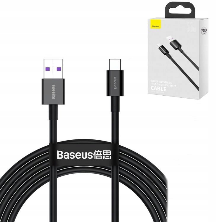 Szybkie Ładowanie Kabel USB typ-C type-C 6A 66W 2m honor xiaomi huawei Kod producenta 043938453