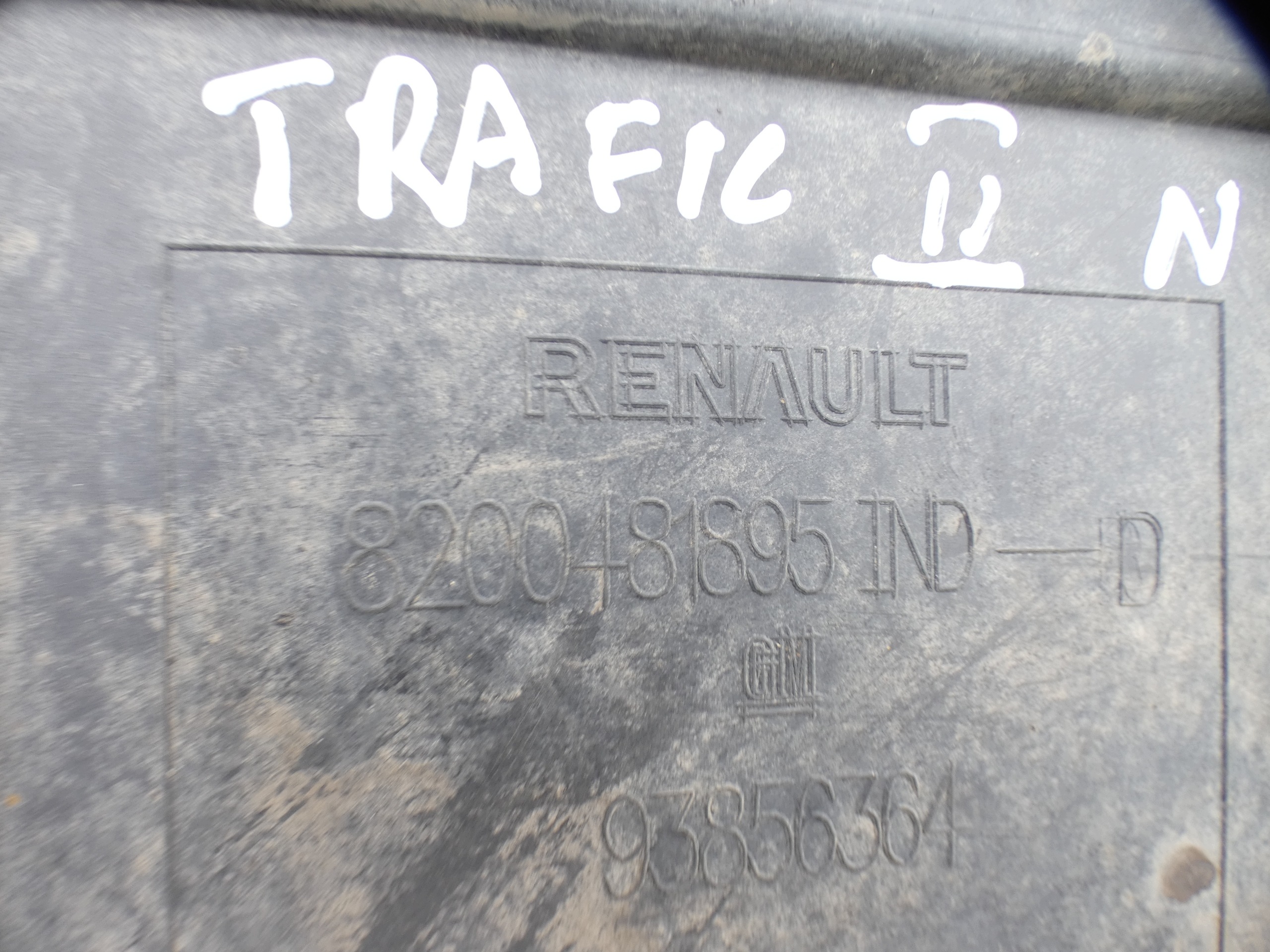 motor cover RENAULT TRAFIC