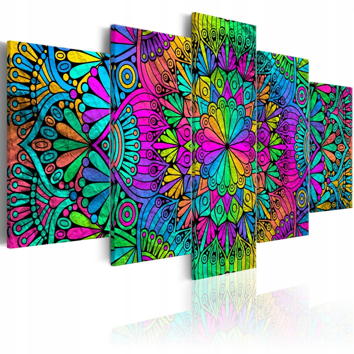 

Obraz - Mandala: Pawie oczka - 100X50