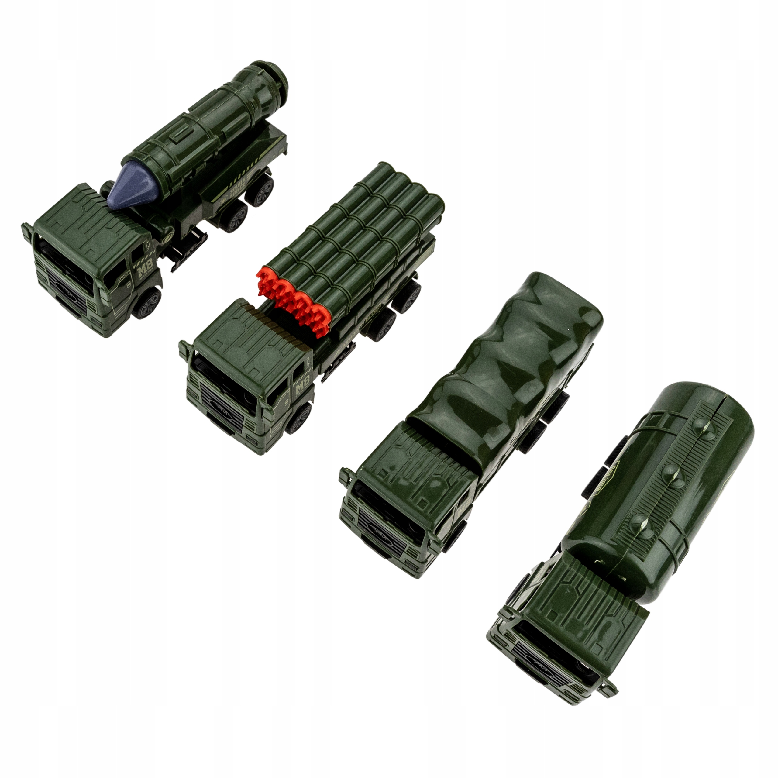 ZESTAW SAMOCHODÓW WOJSKOWYCH 4 SZT. Kod producenta 660-a133