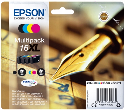 Viacnásobné balenie atramentov Epson radu 16XL "Pen C13T16364012